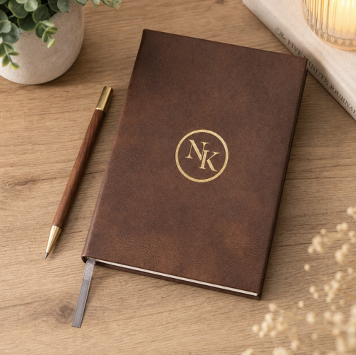 Personalized Engraved PU Leather Notebook