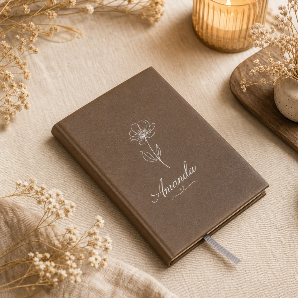 Personalized Engraved PU Leather Notebook