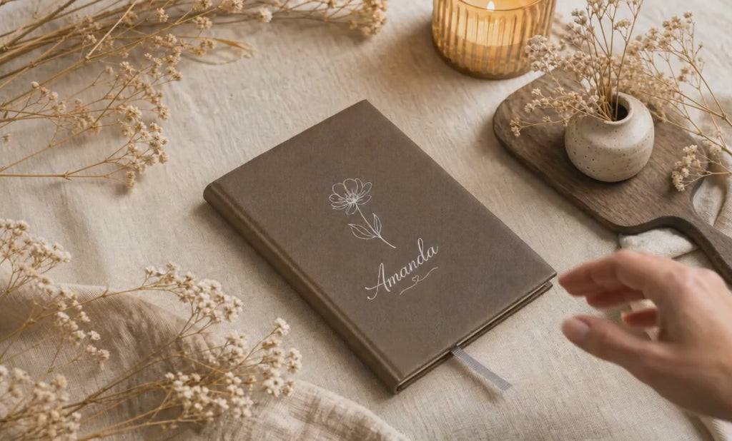 Personalized Engraved PU Leather Notebook